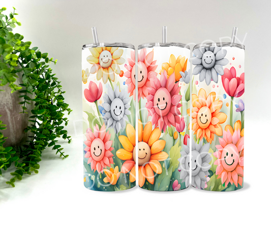 Colored Sunflowers - 20 oz Tumbler