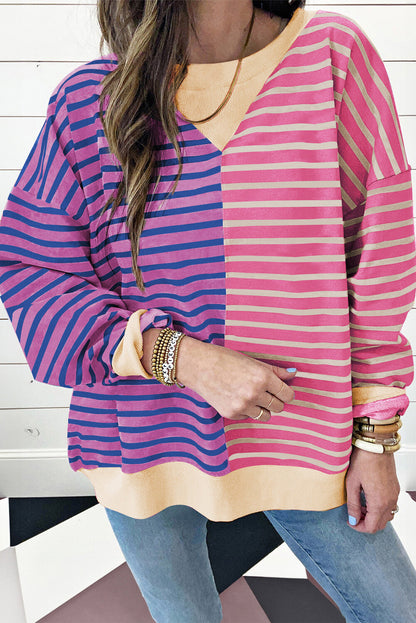 PREORDER: The Finley Split Retro Stripe Sweater 1.13.25