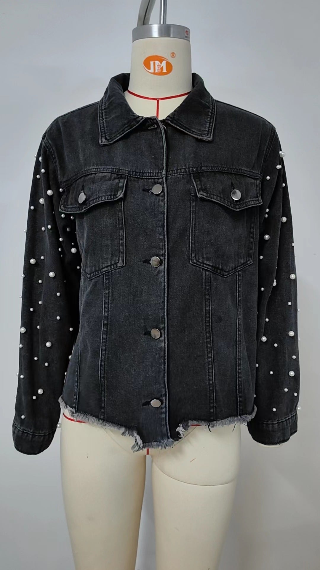 PREORDER: The Camila Pearl Embellished Jean Jacket 1.13.25