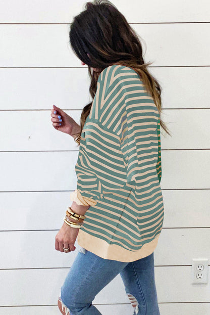 PREORDER: The Finley Split Retro Stripe Sweater 1.13.25