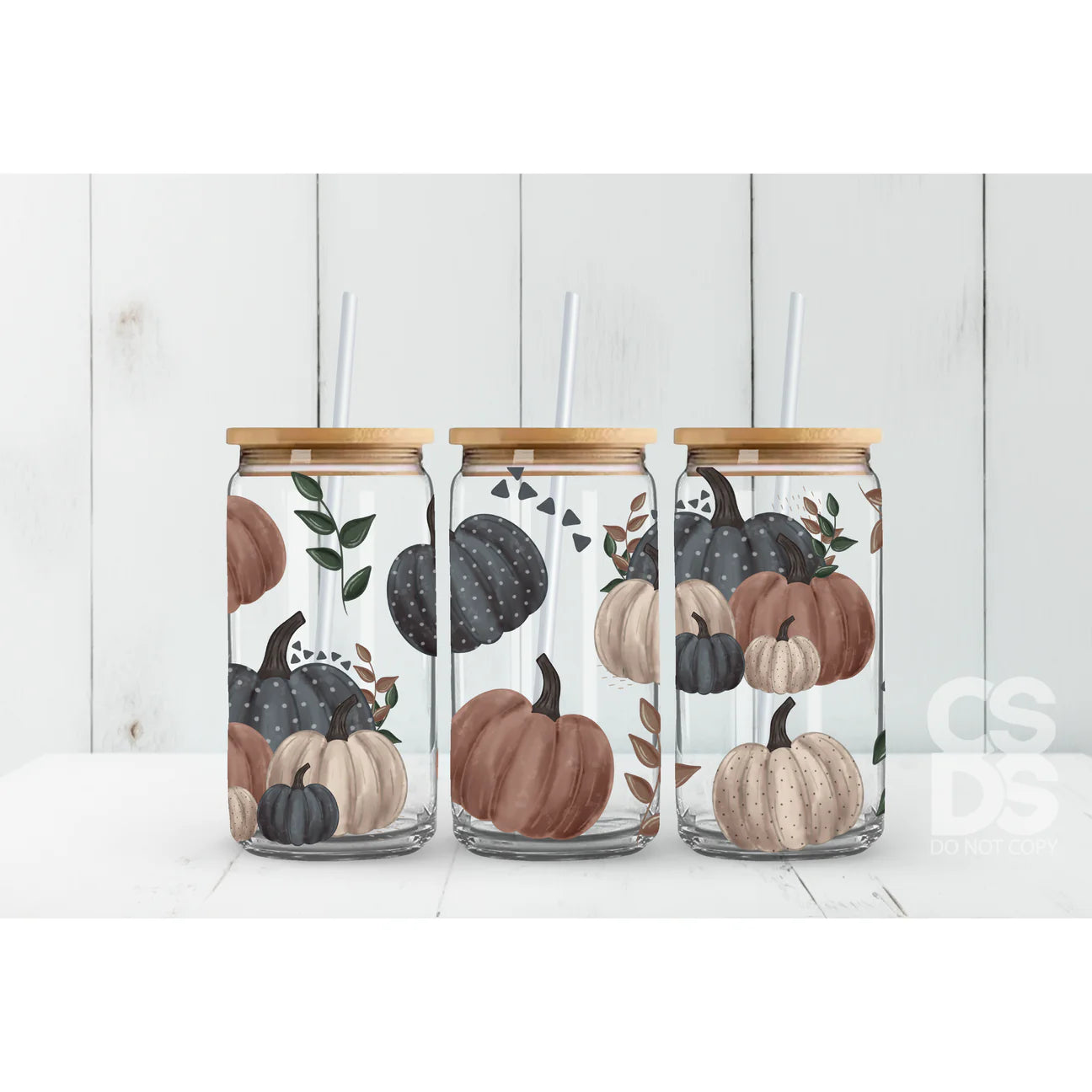 Fall Pumpkins - 9.3x4.3” UV Direct To Film Print