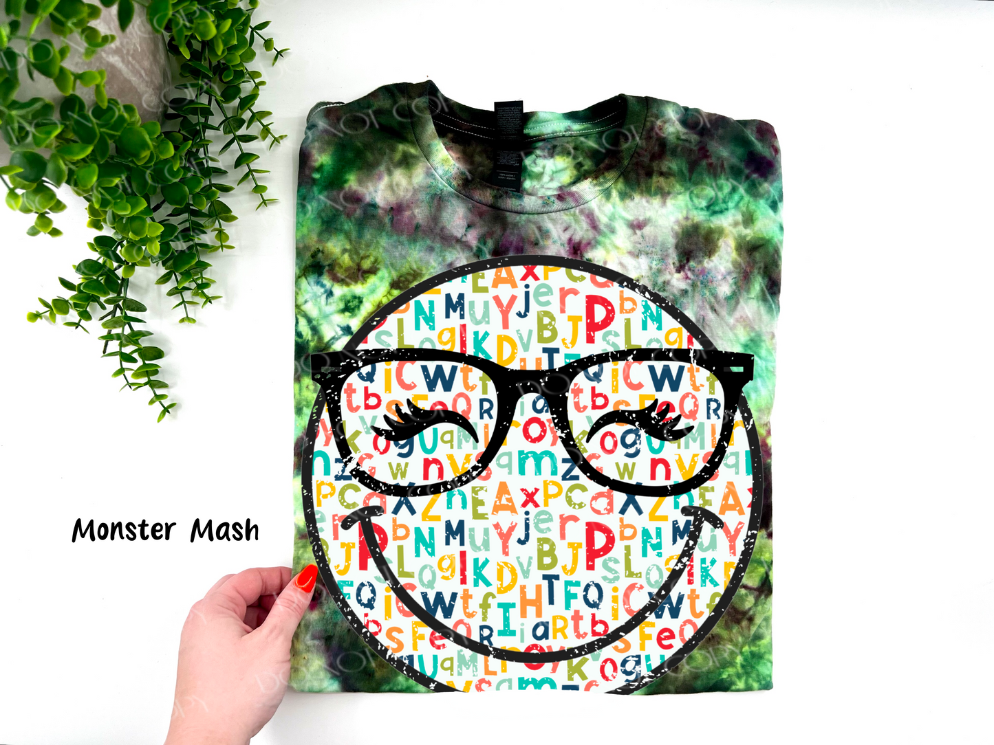 Academic Face - Monster Mash Ice Dye TSHIRT - YOUTH & ADULT