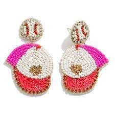 *Game Day Beaded Earrings*