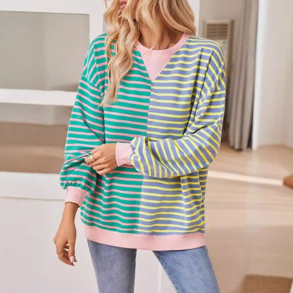 PREORDER: The Finley Split Retro Stripe Sweater 1.13.25