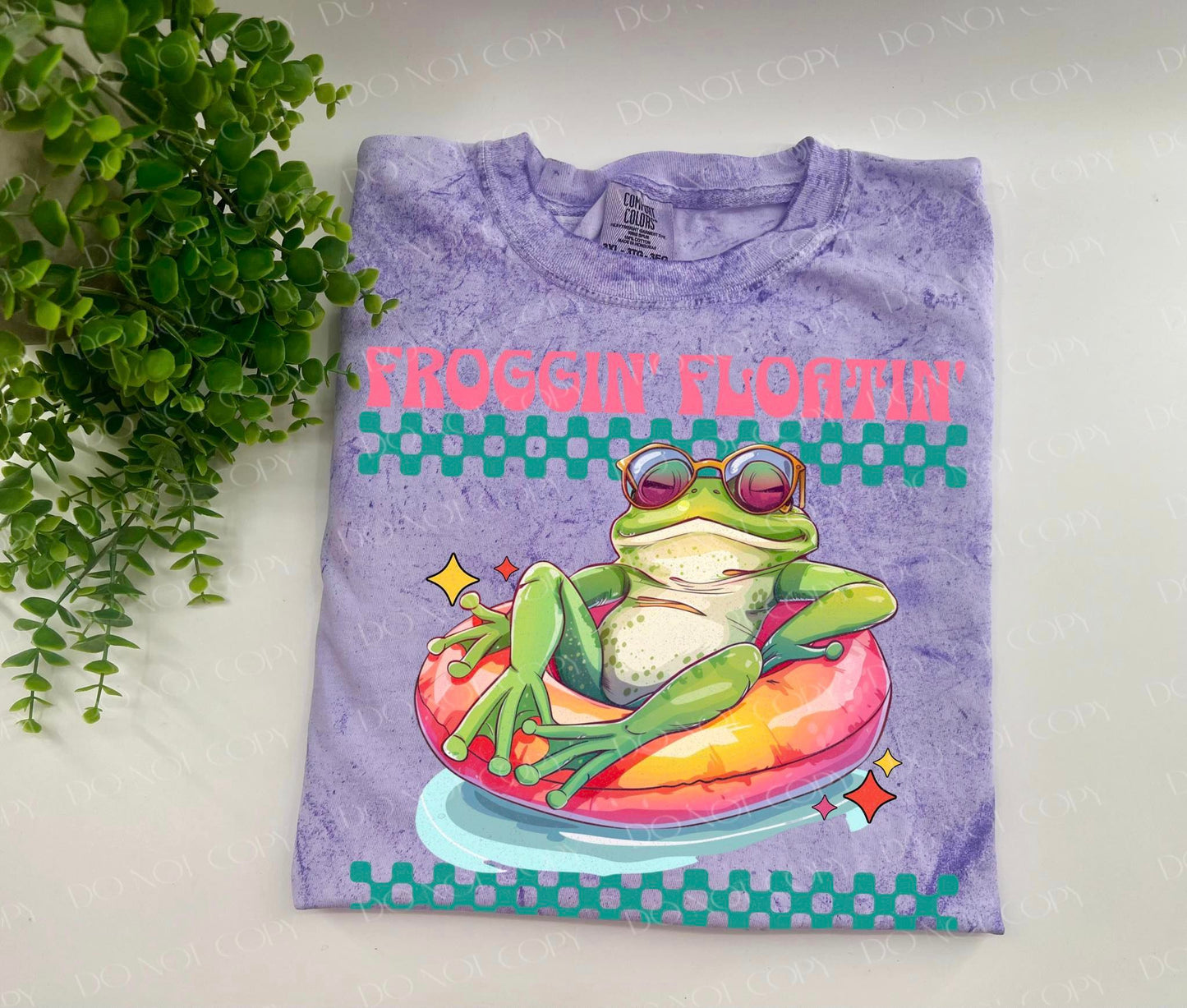 Froggin' Floatin' - Amethyst Colorblast Tshirt