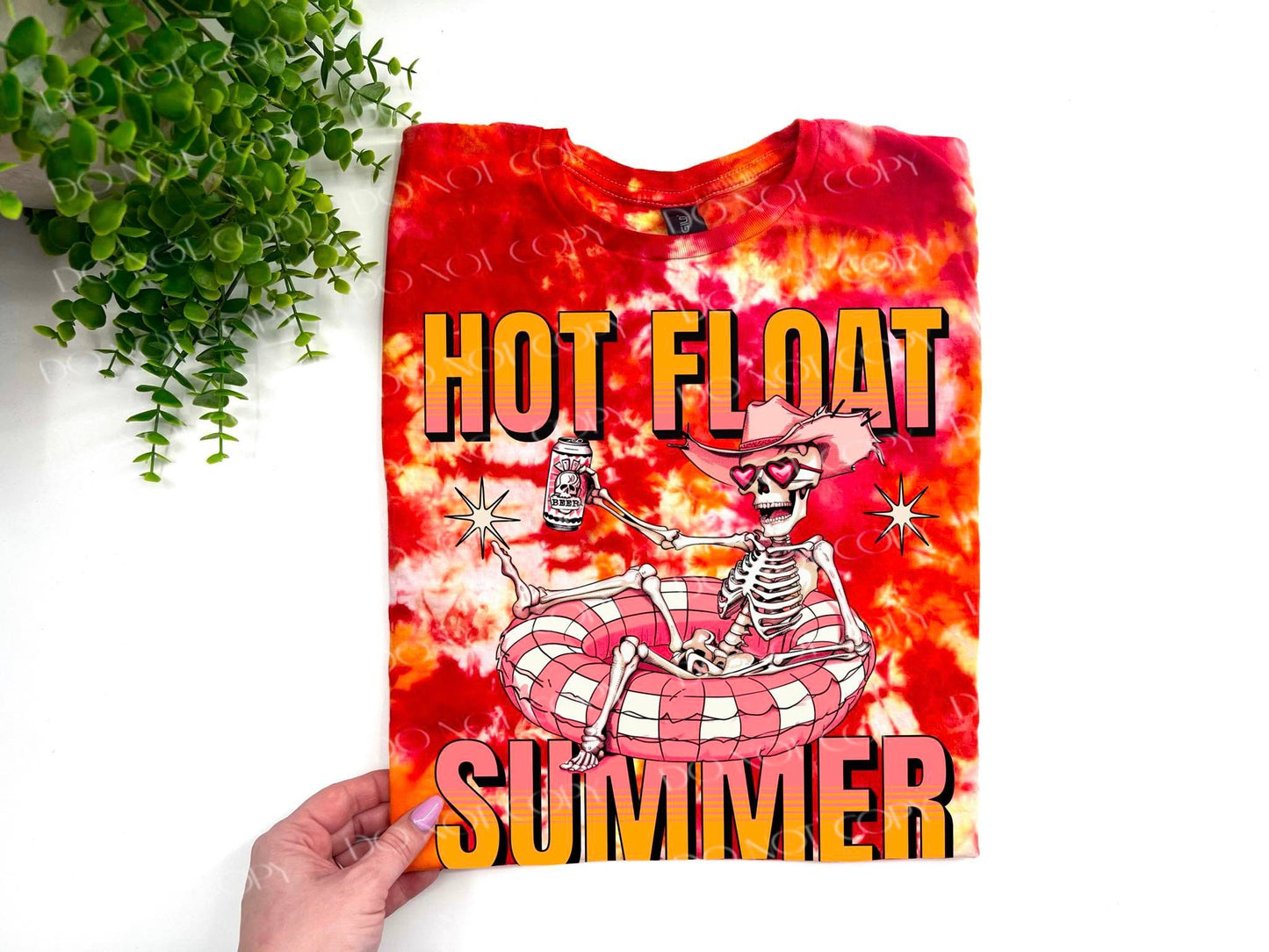 Hot Float Summer Skelly - Inferno Ice Dye TSHIRT - YOUTH & ADULT