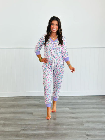 BOUTIQUE PREORDER: Shirley Long Sleeve Jogger PJ Set