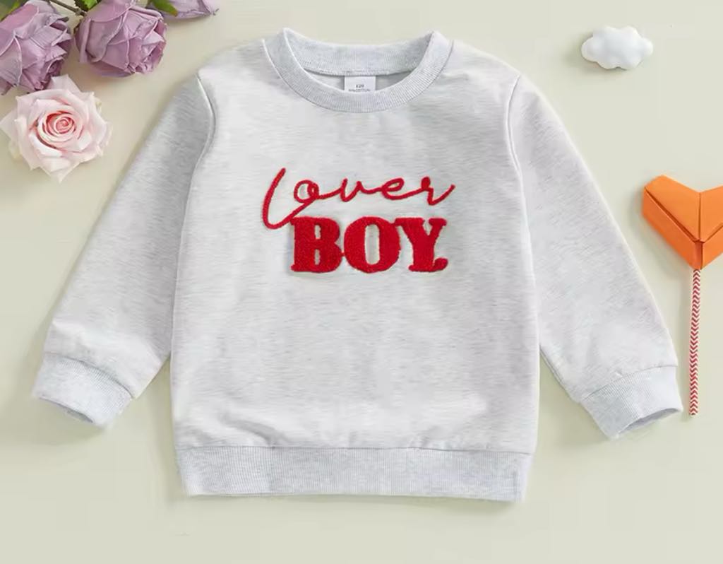 PREORDER: Lover Boy Embroidered Sweatshirt 1.13.25