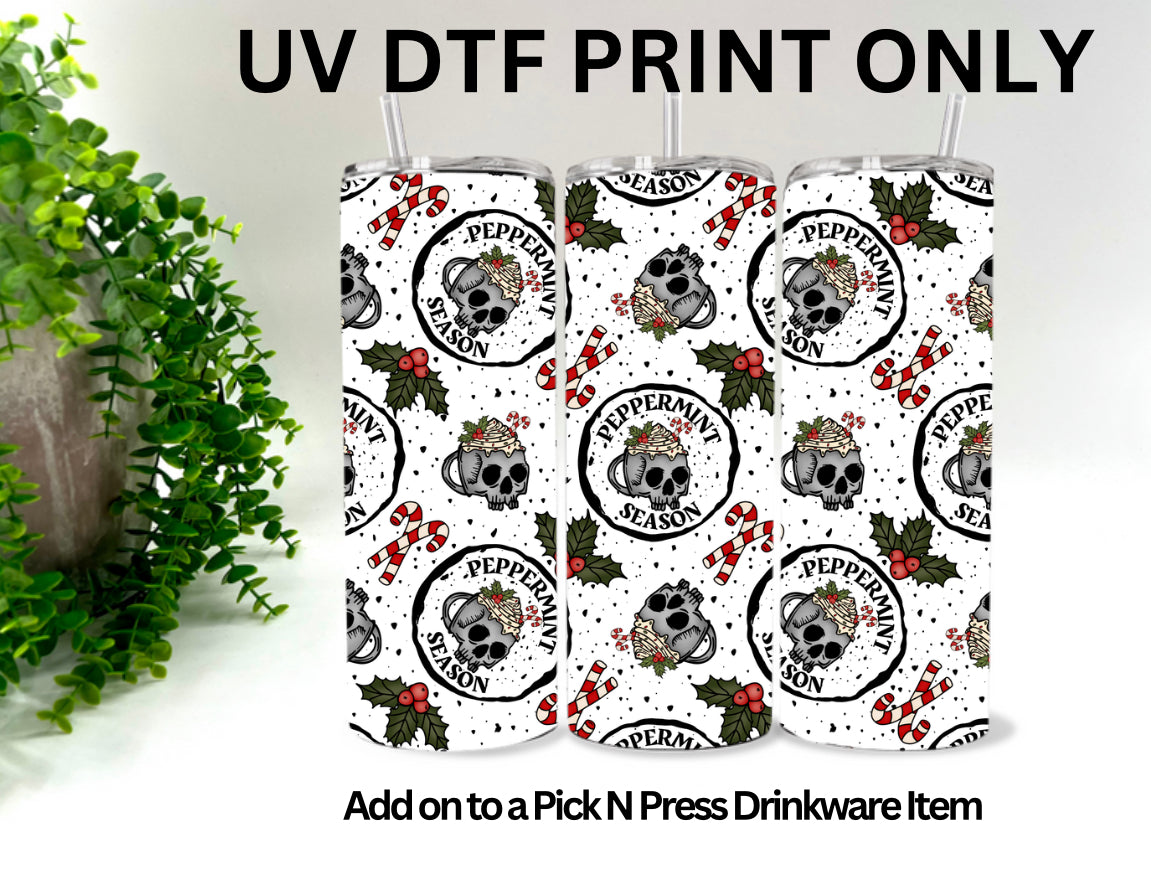 Peppermint Season - 9.25x8.25” UV Direct To Film Print