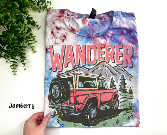 Wanderer Jeep - Jamberry Ice Dye TSHIRT - YOUTH & ADULTp