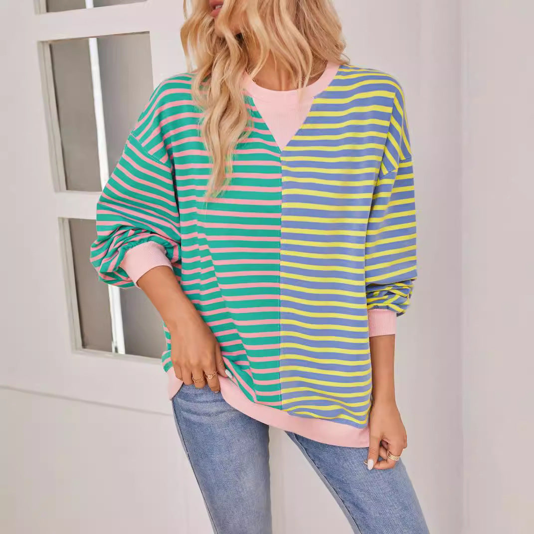 PREORDER: The Finley Split Retro Stripe Sweater 1.13.25