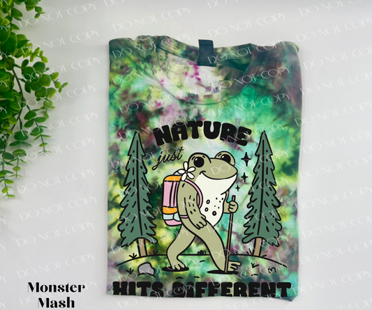 Nature Just Hits Different - Monster Mash Ice Dye TSHIRT - YOUTH & ADULT