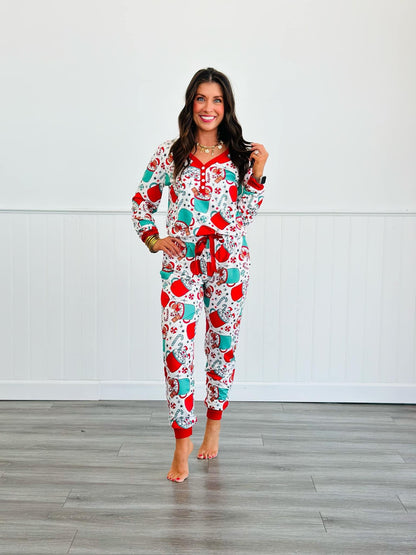 BOUTIQUE PREORDER: Shirley Long Sleeve Jogger PJ Set