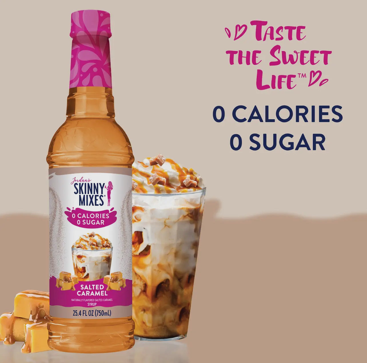 READY TO SHIP: Jordan’s Skinny Mix Sugar Free Salted Caramel Syrup