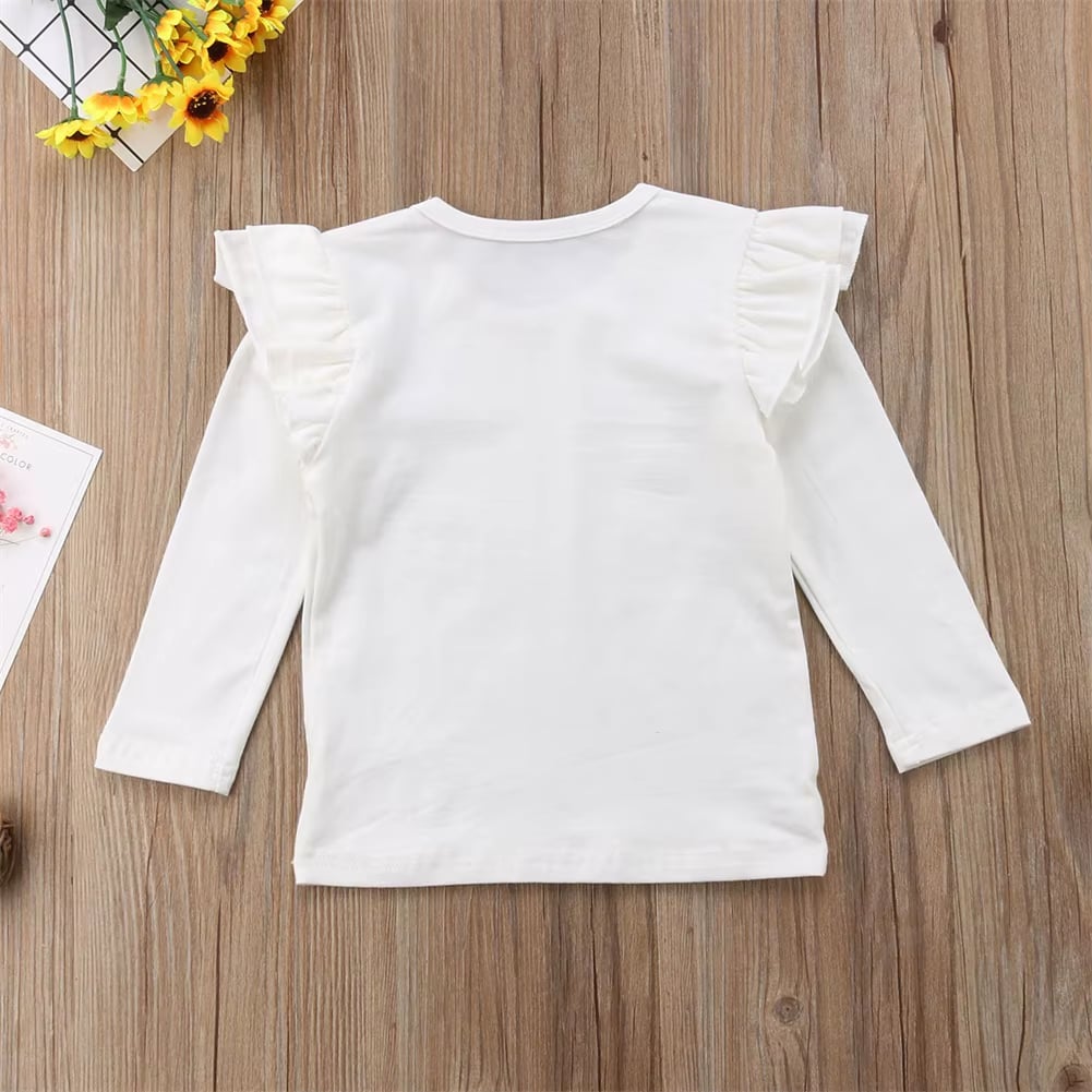 PREORDER: Heart Bell Jumper with Lace Trim & Ruffle Long Sleeve Shirt 1.13.25