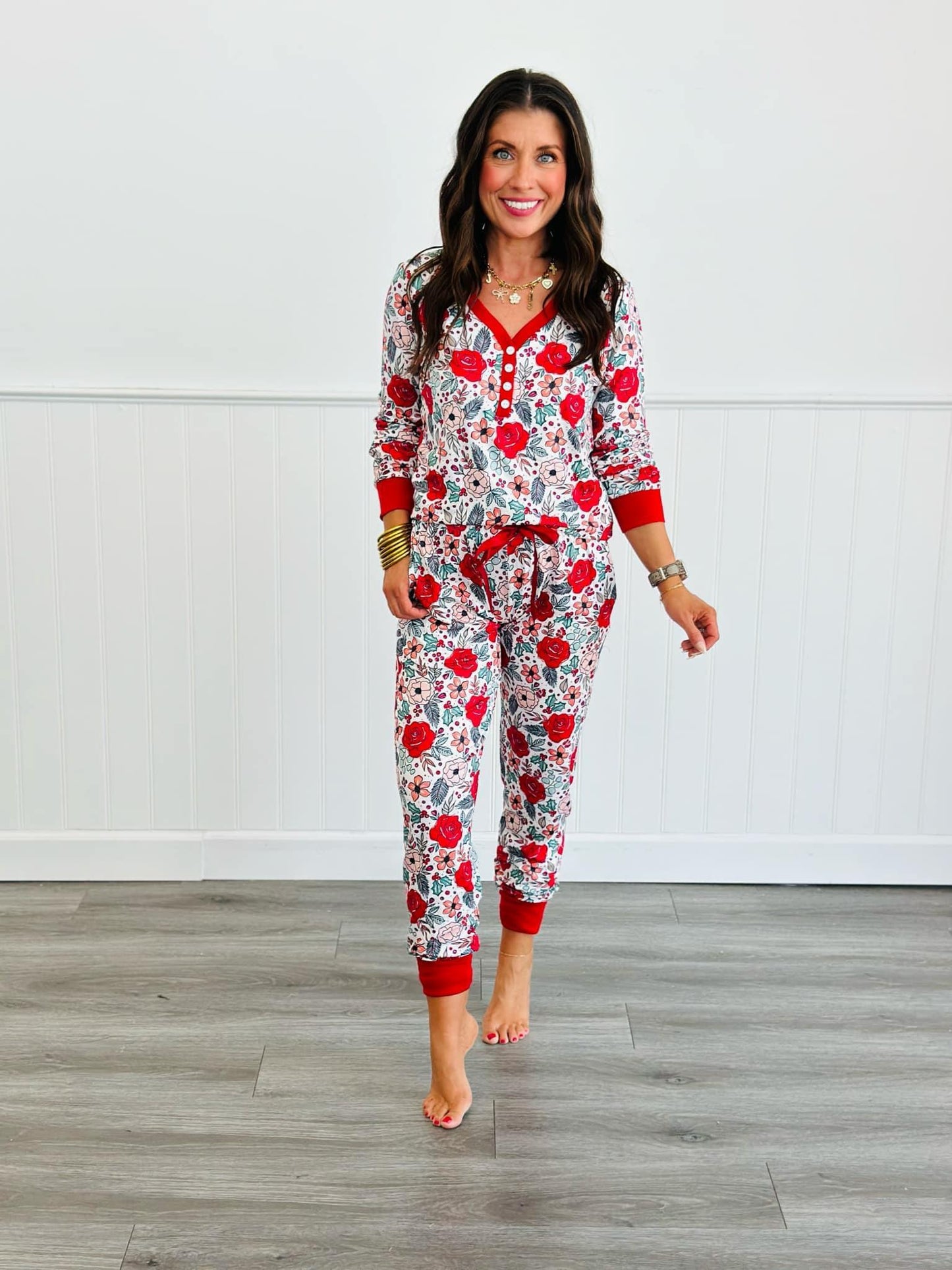 BOUTIQUE PREORDER: Shirley Long Sleeve Jogger PJ Set