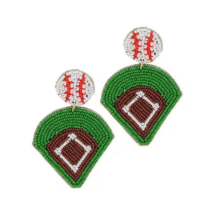 *Game Day Beaded Earrings*