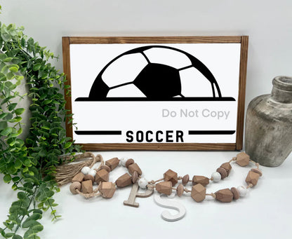 Soccer - 16x10” - Wood Sign