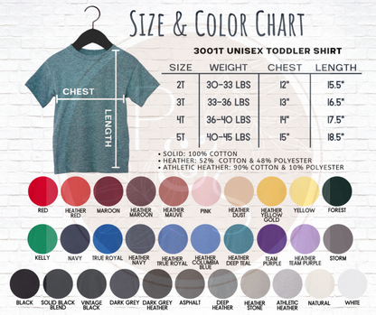 TODDLER - You Choose Tee Color - Preorder