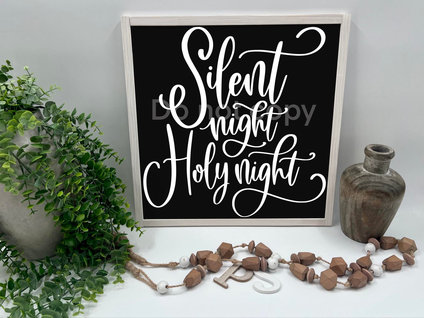 Silent Night Holy Night - Wood Sign