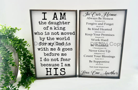 In Our Home, Love One Another - Wood Sign