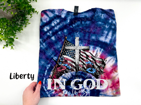 In God We Trust - Liberty Ice Dye - YOUTH & ADULT