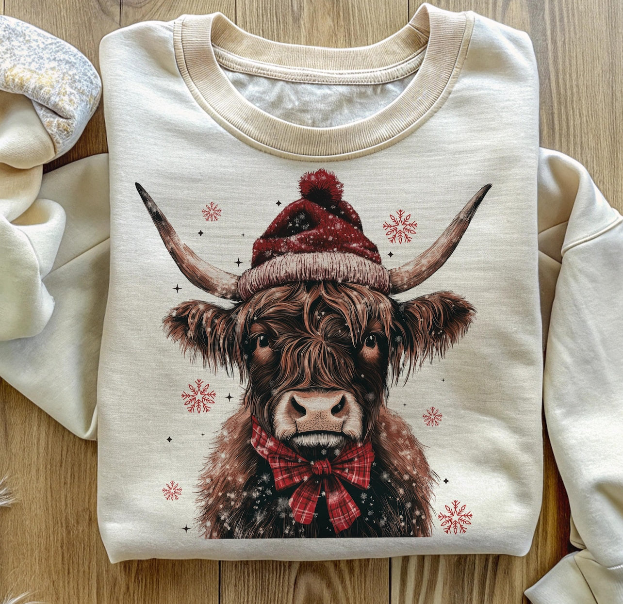 Christmas Coquette Highland Cow - Custom