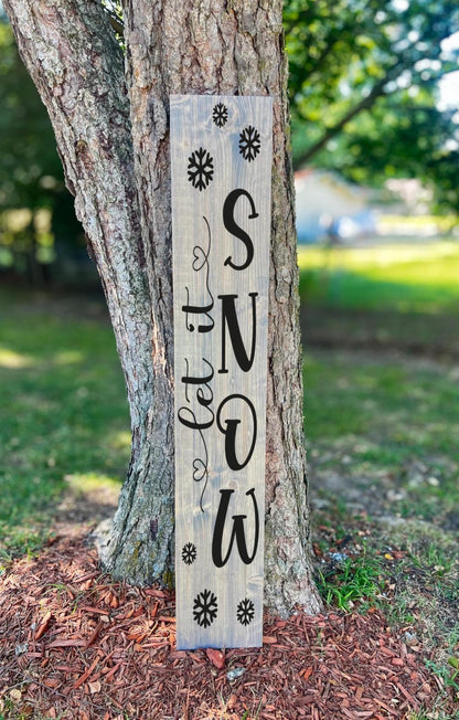 Let It Snow - Front Porch Sign