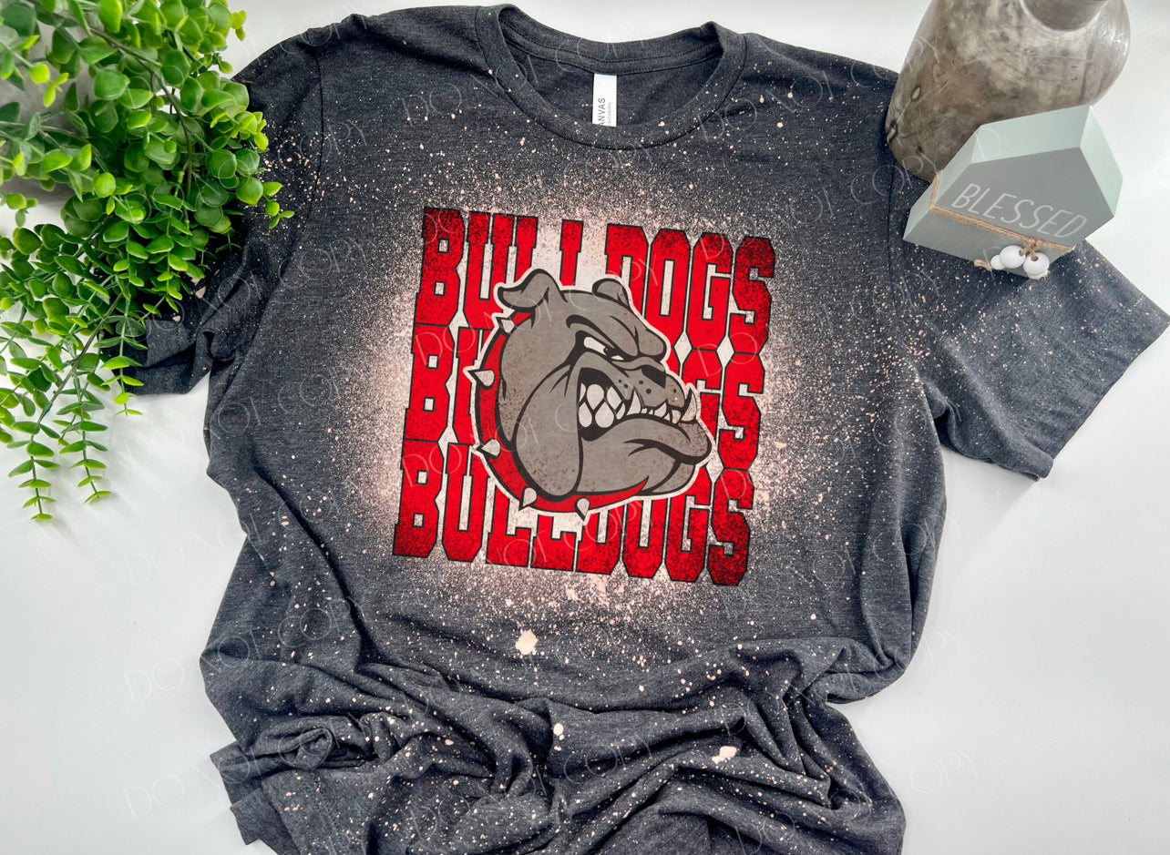 Red Bulldogs Stacked - Custom