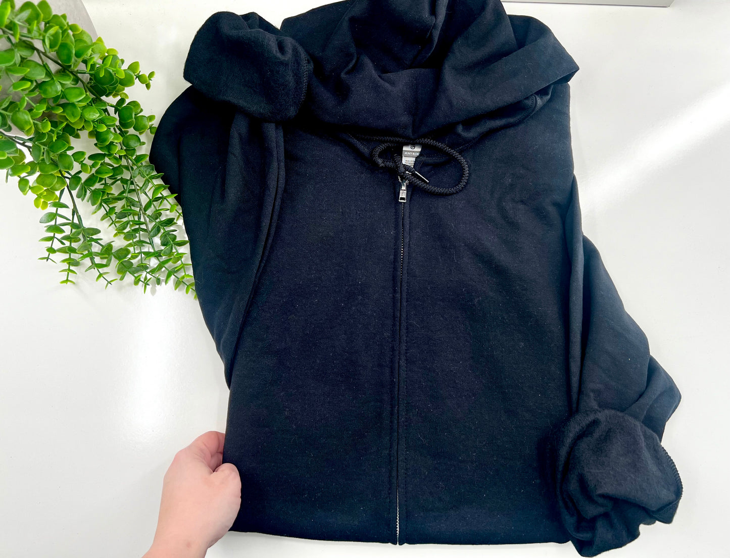 3XL - Black Zip Up Jacket Gildan