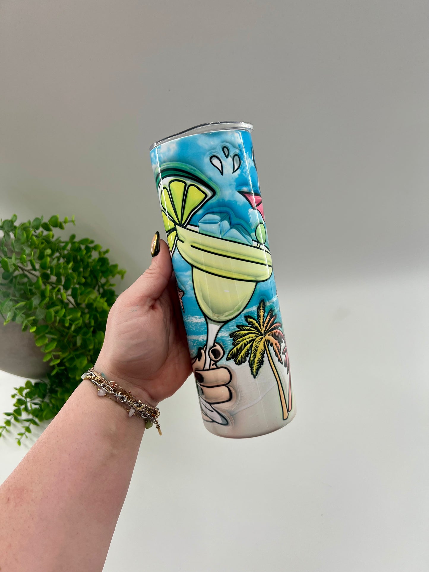 READY TO SHIP: Sun Sand Drink In My Hand 20 oz Tumbler