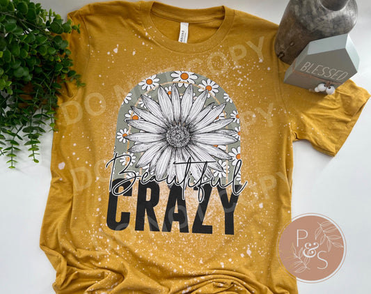 Beautiful Crazy Sunflower Rainbow - Custom Tee