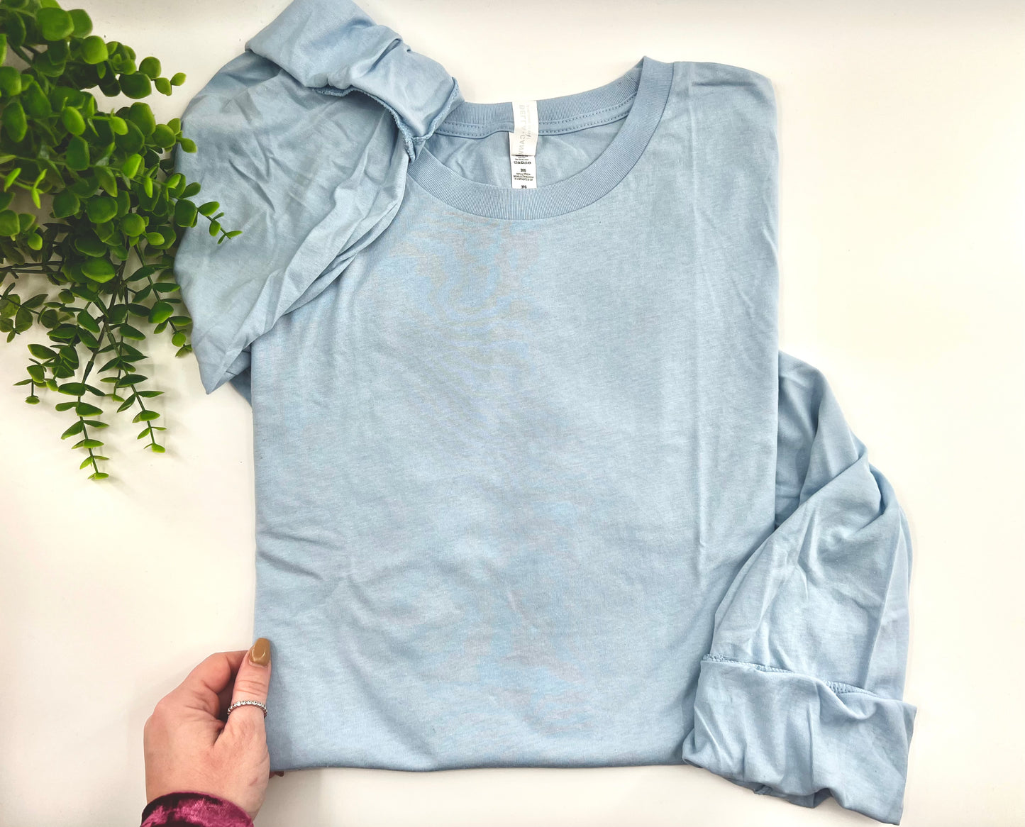 3XL - Baby Blue Long Sleeve - Bella Canvas