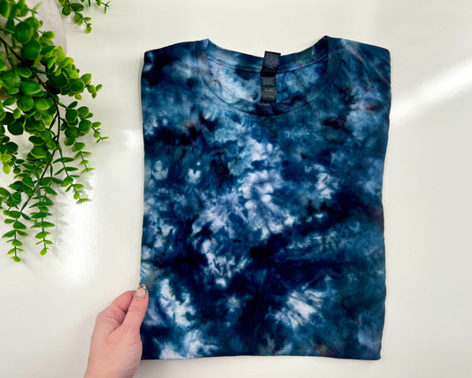 SMALL - Black Ice Dye Tshirt - Gildan