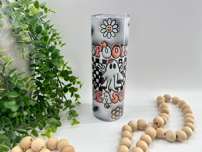 Spooky Season Faux Puff - 20 oz Tumbler