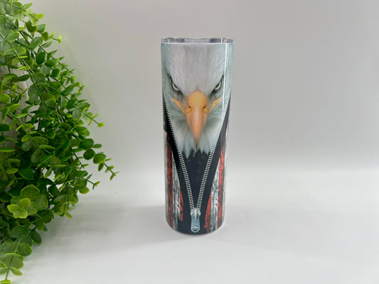 American Flag Eagle - 20 oz Tumbler