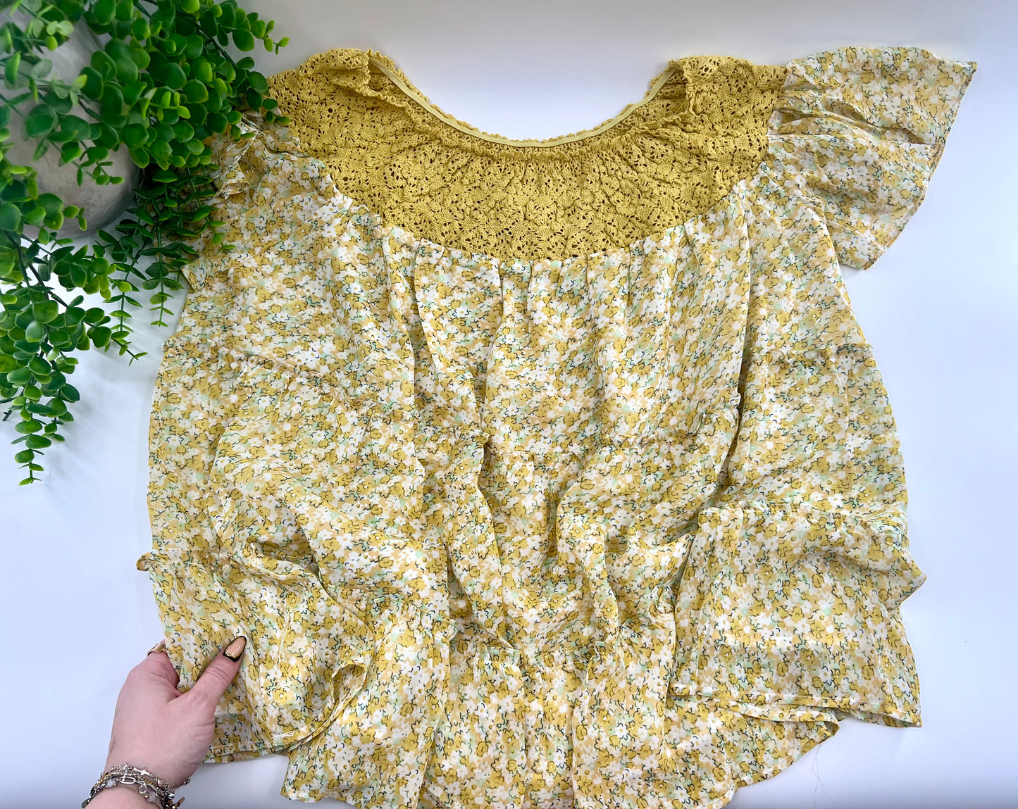 READY TO SHIP: SMALL & MEDIUM - Brianna Top - Yellow