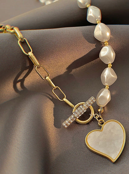 READY TO SHIP: Gold Heart Pendant Necklace