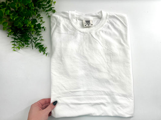 MEDIUM - White Comfort Colors - Tshirt