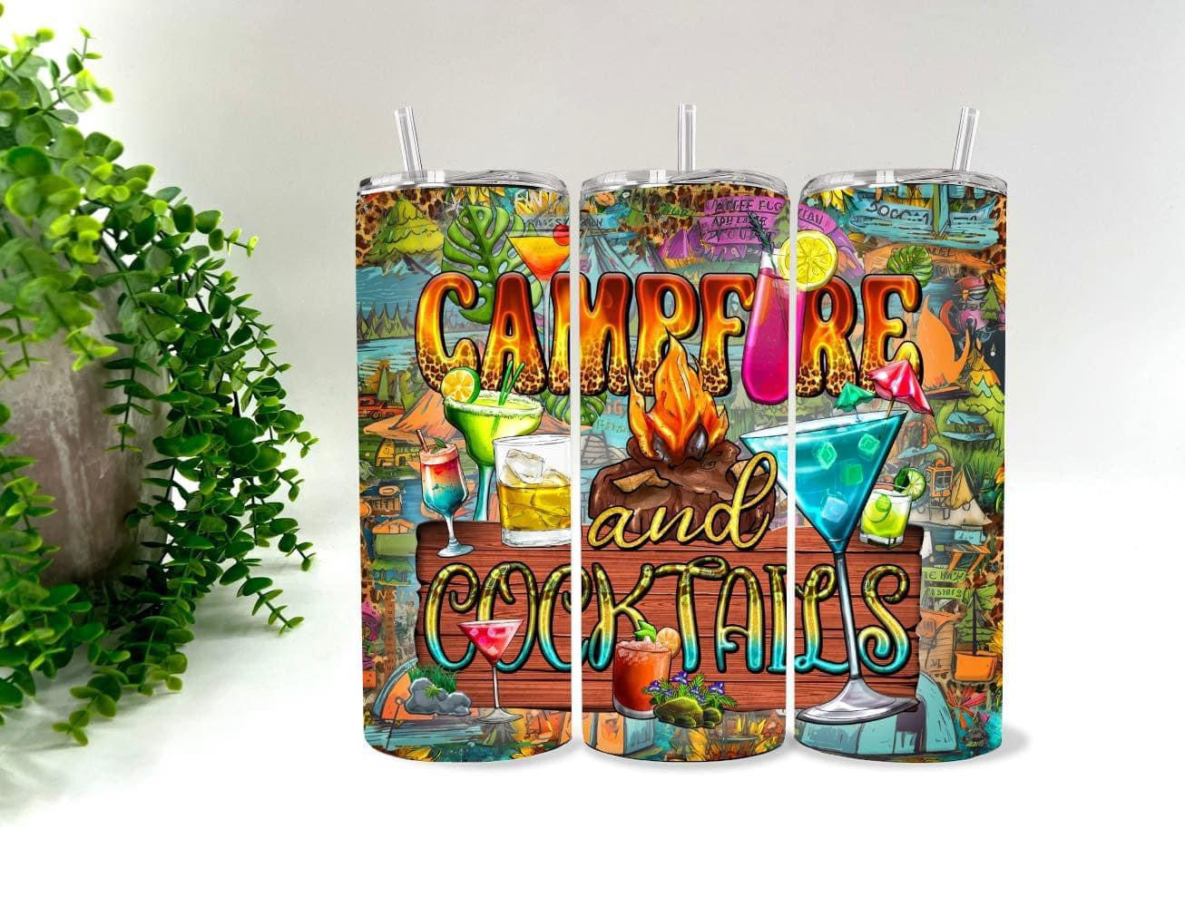 Campfires and Cocktails - 20 oz Tumbler