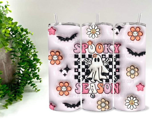 Faux Puff Spooky Season - 20 oz Tumbler