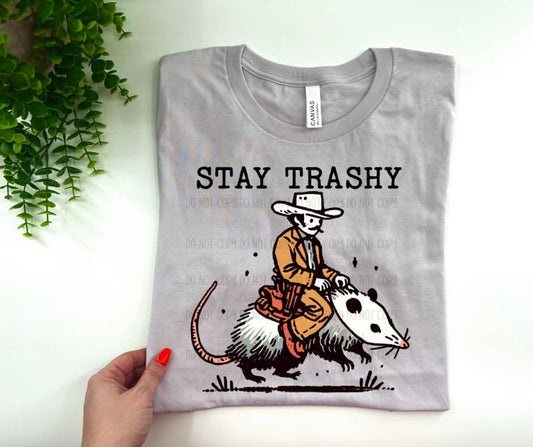 Stay Trashy Possum Cowboy - Custom