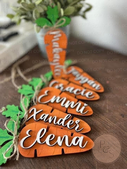 PREORDER: Carrot Name Tags