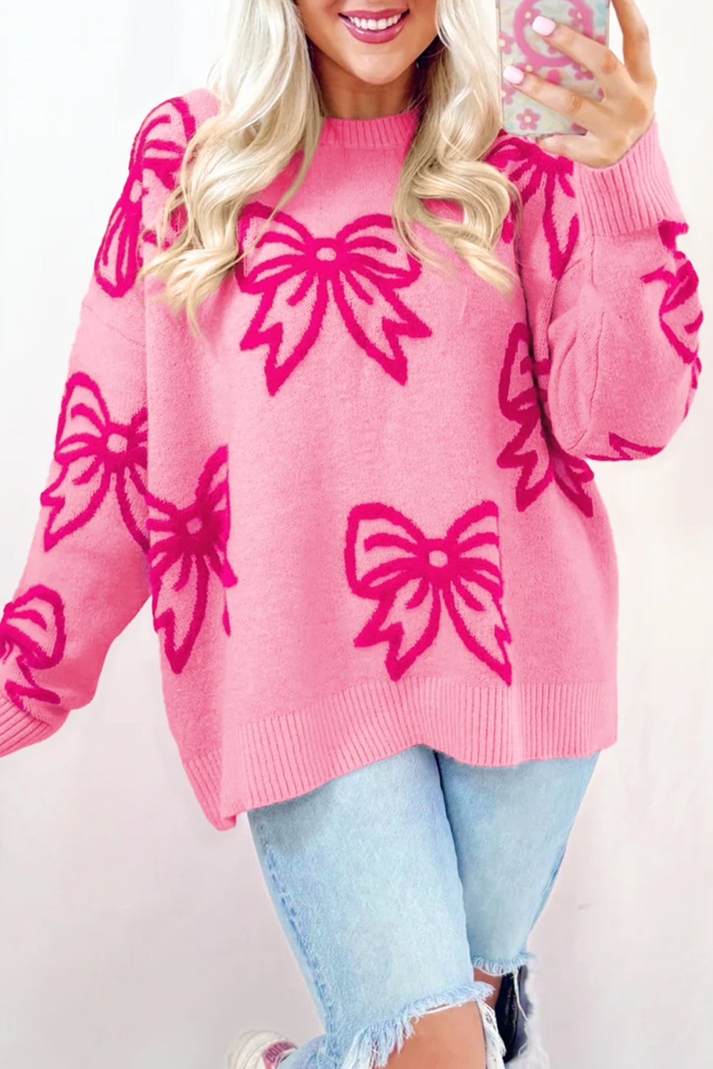 BOW PATTERN SWEATER | PREORDER 1.29