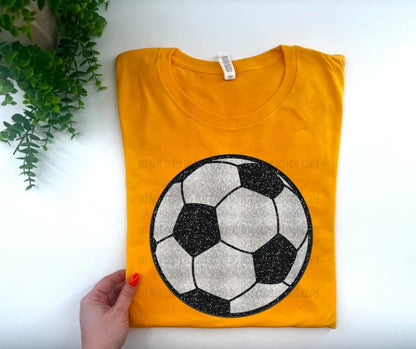 Soccer Faux Sequin - Custom