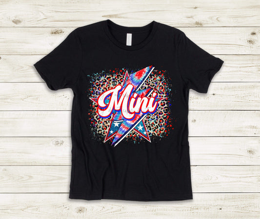 Mini Leopard Bolt Americana - YOUTH - Custom