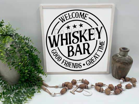 Whiskey Bar - Wood Sign