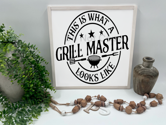 Grill Master - Wood Sign