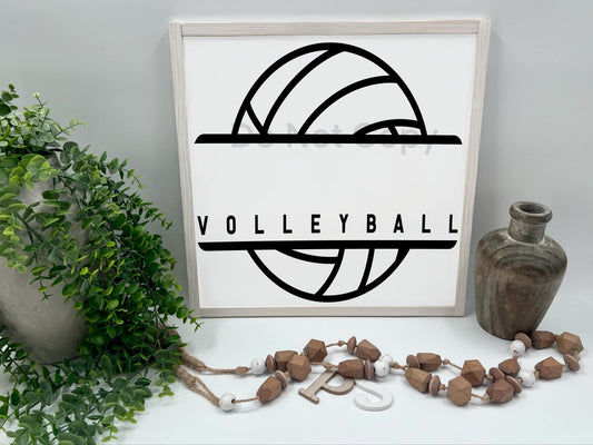 Volleyball   - Wood Sign