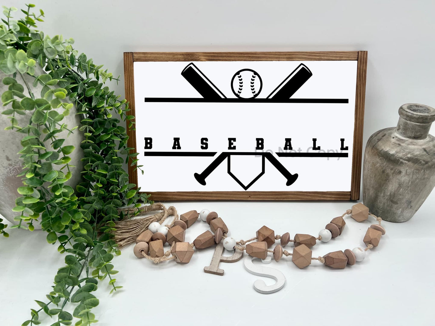 Baseball - 16x10” - Wood Sign